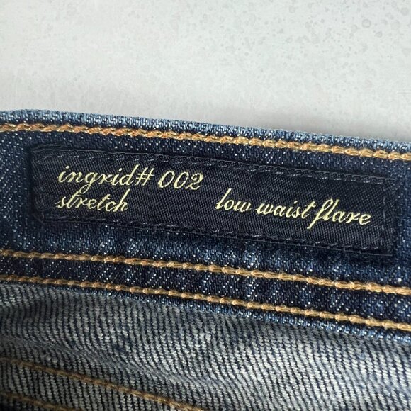 Citizens Of Humanity Jeans Womens 31x32* Ingrid Low Waist Dark Blue Denim Tag 27 - Picture 7 of 16